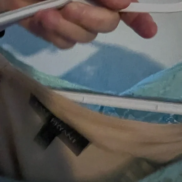 Lane Bryant size 22 teal with nude slip attached - Picture 4 of 6